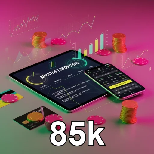 Ilustração de Acesse o cassino online 85k e aproveite uma experiência única