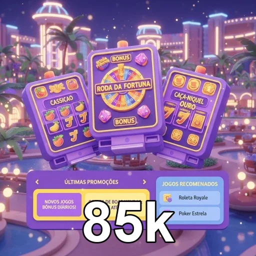 Ilustração de Acesse o cassino online 85k e aproveite uma experiência única