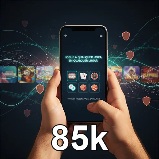 Ilustração de Explore a plataforma de jogos 85k com total segurança