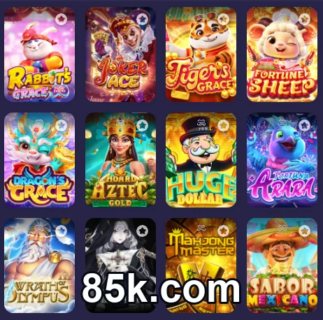 Usuário jogando no aplicativo 85k.com em um celular