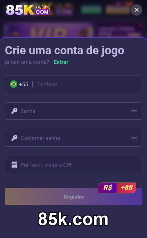 Membro VIP desfrutando de serviço exclusivo na 85k.com